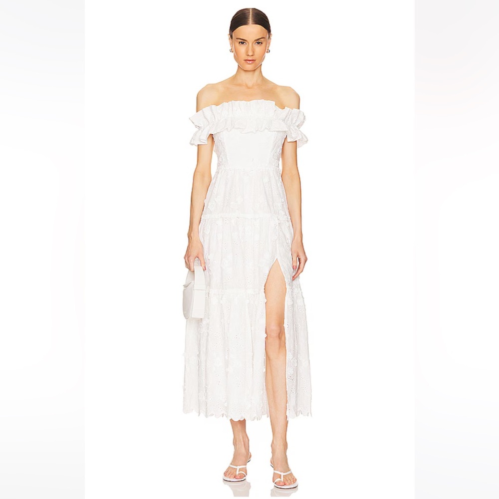 ASTR the Label Piccola Dress Strapless White